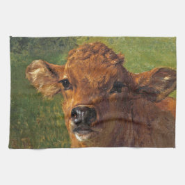 Chef för en kalv (av Rosa Bonheur) Kökshandduk