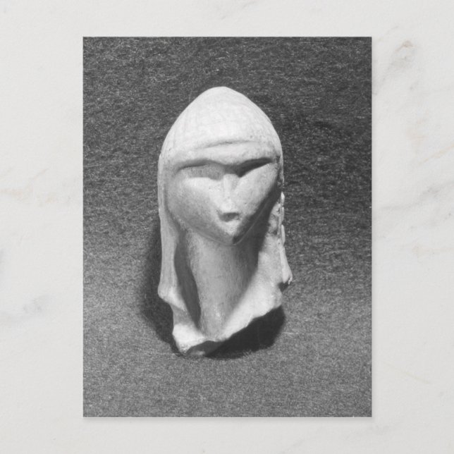 Chef för en kvinna känd som Venus i Brassempouy Vykort (Framsida)