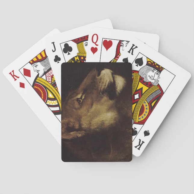 Chef för en Lejon (Vild Animal) Casinokort (Baksidan)