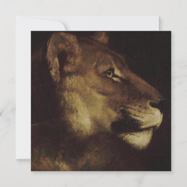 Chef för en Lejon (Vild Animal) Kort (Framsida)