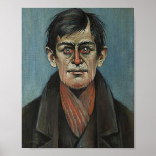 Chef för en man med rött Öga (av L.S. Lowry) Poster