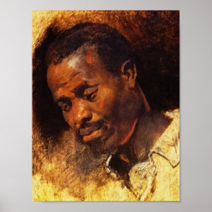 Chef för en negro av Rubens Poster