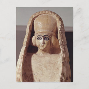 Chef för en staty av Ishtar, med en Vykort