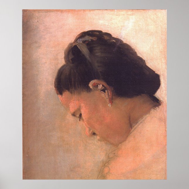 Chef för en ung flicka poster (Framsidan)