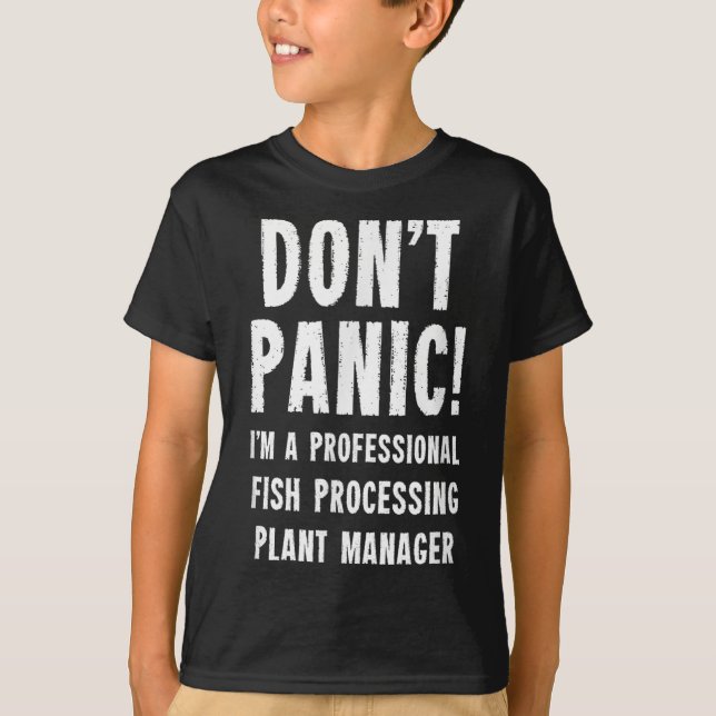 Chef för fiskförädlingsanläggning t shirt (Framsida)