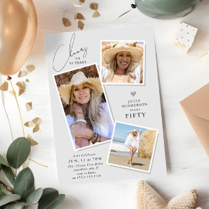 Chef för Födelsedagsfesten Åren 3 Bild Inbjudningar