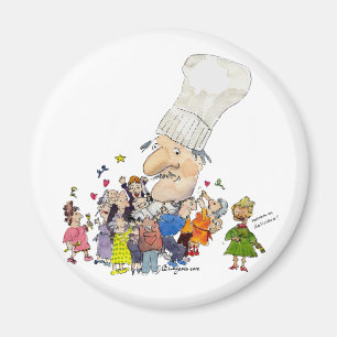 Chef för Fransken för Tecknad Magnet