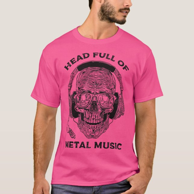 Chef för fullt av metall musik t shirt (Framsida)