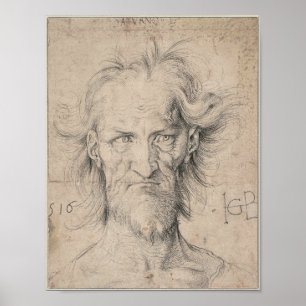 Chef för Gammal man (Saturnus), av Durer Poster