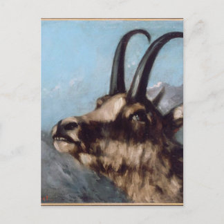 Chef för Gazelle av Gustave Courbet Vykort
