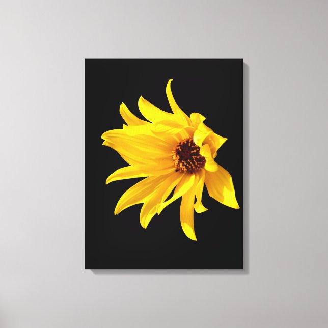 Chef för gult daisy Helenium-Kanvastrycket Canvastryck (Framsida)
