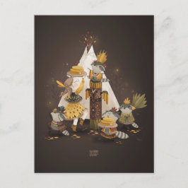 Chef för gult maj av Alexandra Dikaia Vykort