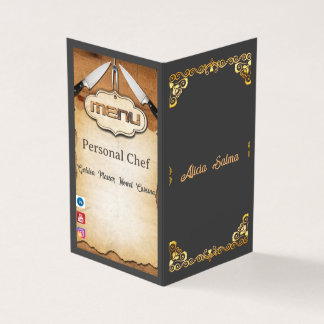 Chef för hemkokning Standard Semi-Gloss Visitkort