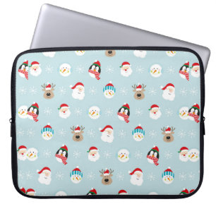 Chef för jultomten mönster, julklad gif laptop fodral