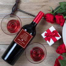 Chef för Kärlek Skratt Elegant Burgundy Bröllop