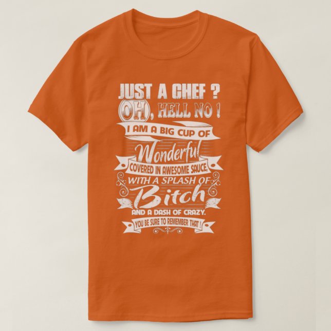 Chef för konkock, skalle och spaltdeg t shirt (Design framsida)