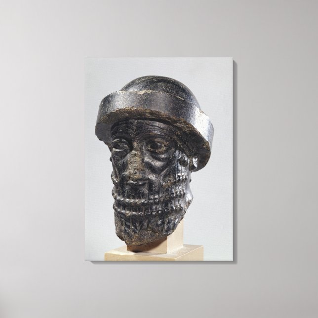 Chef för kung, eventuellt Hammurabi, kung i Babylo Canvastryck (Framsida)