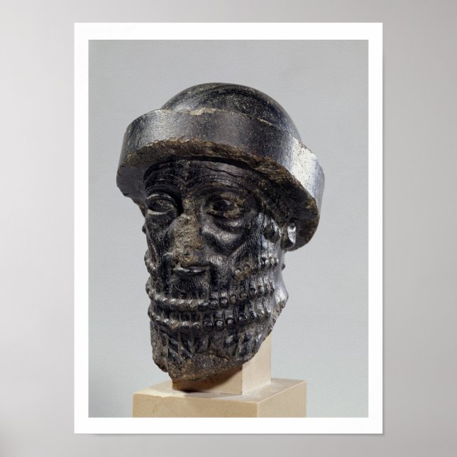 Chef för kung, eventuellt Hammurabi, kung i Babylo Poster (Framsidan)