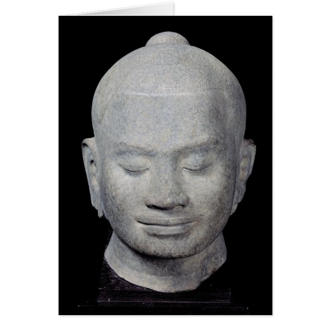 Chef för Kung Jayavarman VII Bayon Stil Hälsningskort (Framsidan)