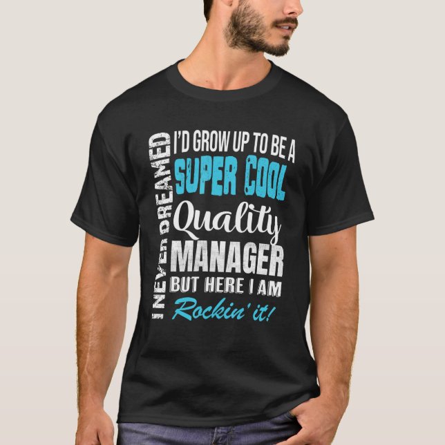 Chef för kvalitet    Tacksamhet T Shirt (Framsida)