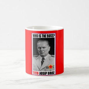 CHEF FÖR MARSKALK JOSIP BROZ TITO KAFFEMUGG