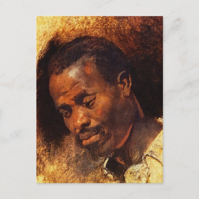 Chef för Negro av Peter Paul Rubens Vykort (Framsida)