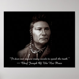 Chef för Nez Perce Indian Poster