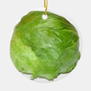 Chef för sallat julgransprydnad keramik