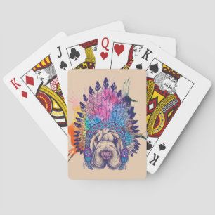 Chef för Sharpei indianindier Casinokort