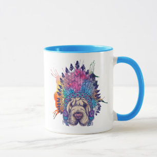 Chef för Sharpei indianindier Mugg