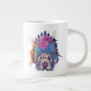 Chef för Sharpei Native Indian Jumbo Mugg