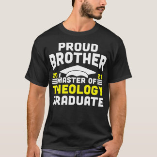 Chef för Theology Proud Brother Student 2021 Deg T Shirt
