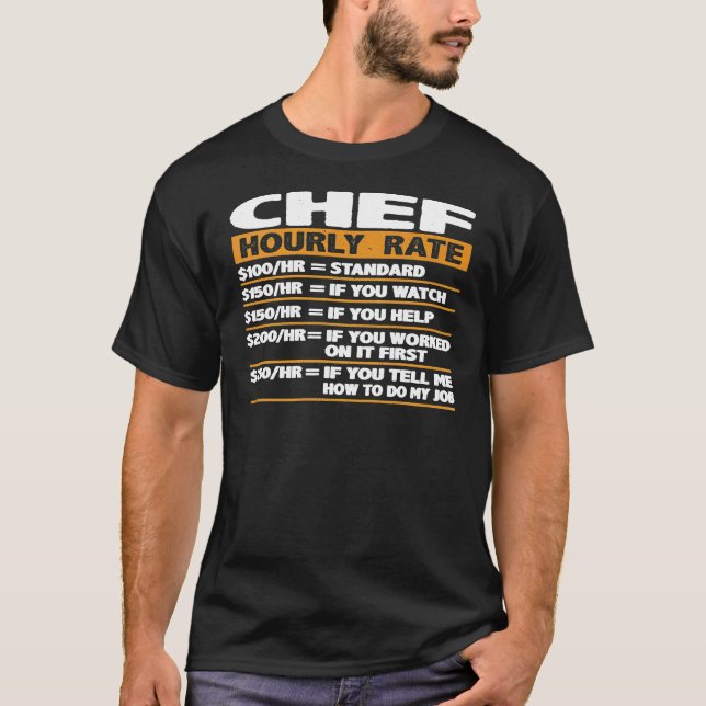 Chef för timtaxering t shirt (Framsida)