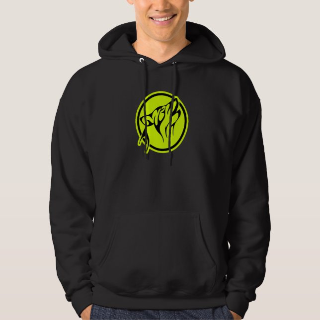 Chef för Vargen Boho Feather Native Americ Hoodie (Framsida)