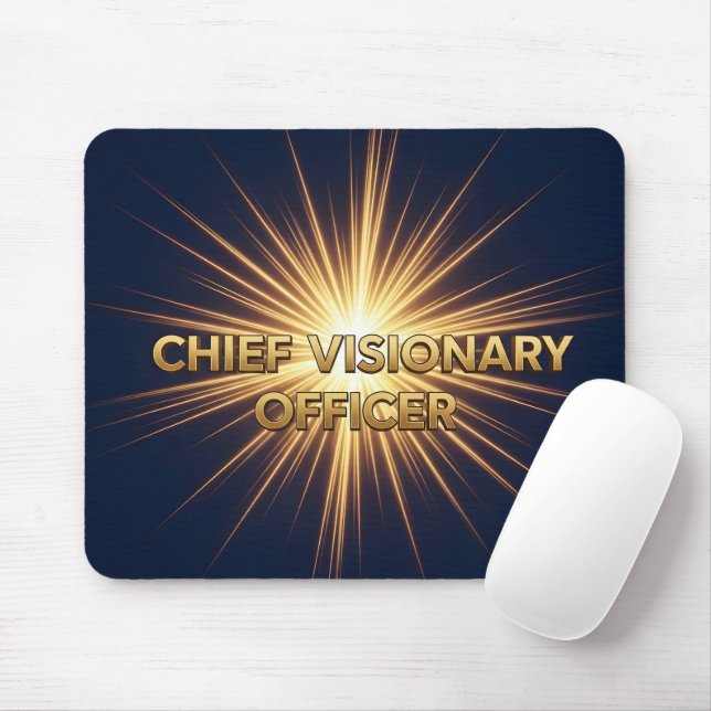 Chef för Visionär Officer Gold Burst Executive Musmatta (Med mus)