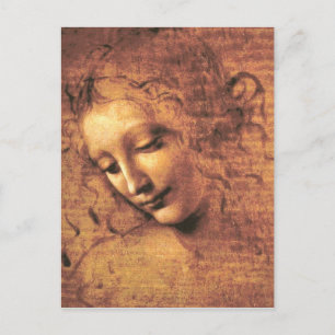 Chef för Woman La Scapigliata Leonardo Da Vinci Vykort