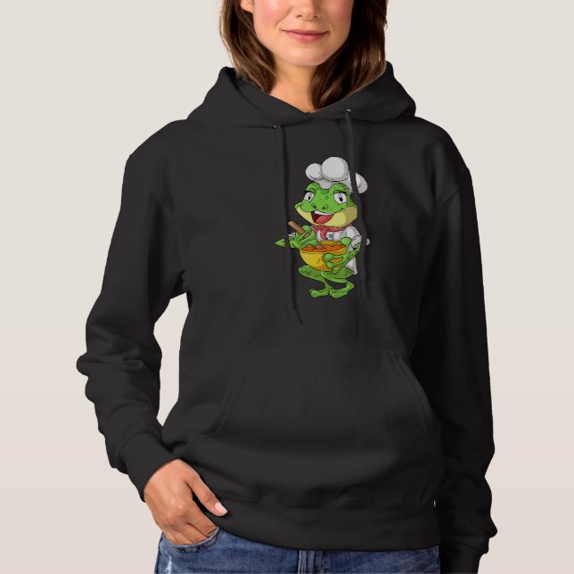 Chef Frog  Kokande Groda T Shirt (Framsida)