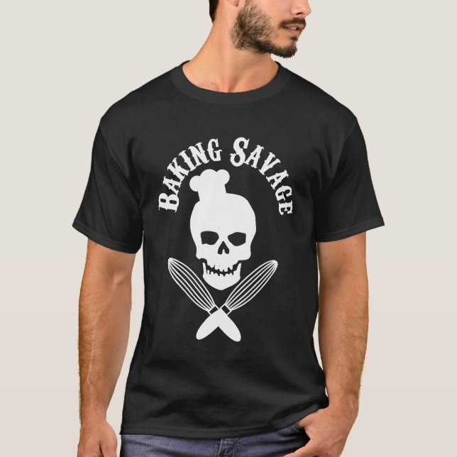 Chef - Funny Baking Gift - Distress Baker Chef B T Shirt (Framsida)