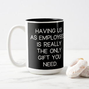 Chef Funny Employees Say Två-Tonad Mugg