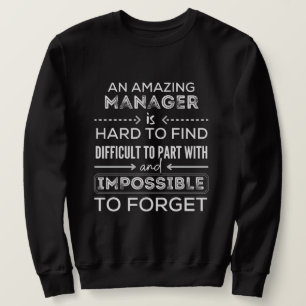 Chef, Gift for Manager, en verkligt Underbar chef Lång Ärmad Tröja