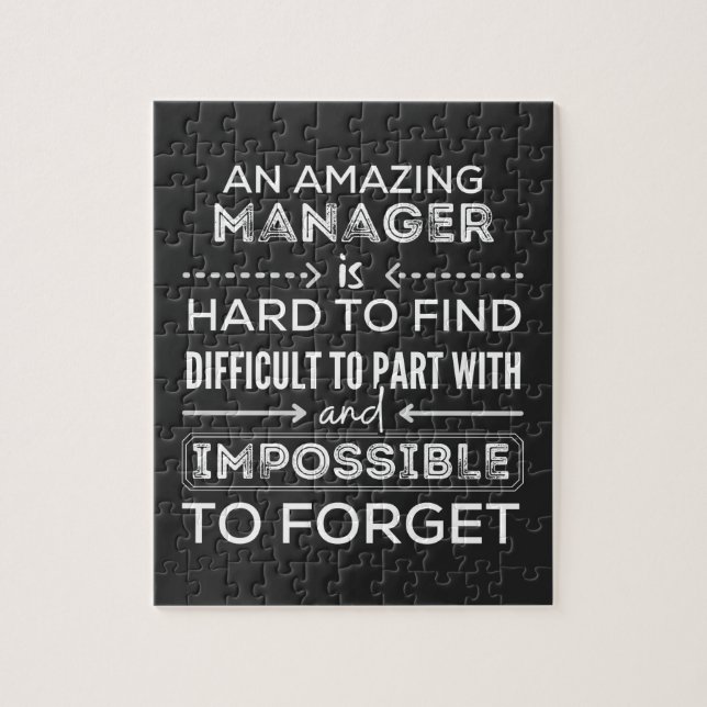 Chef, Gift for Manager, en verkligt Underbar chef Pussel (Vertikal)