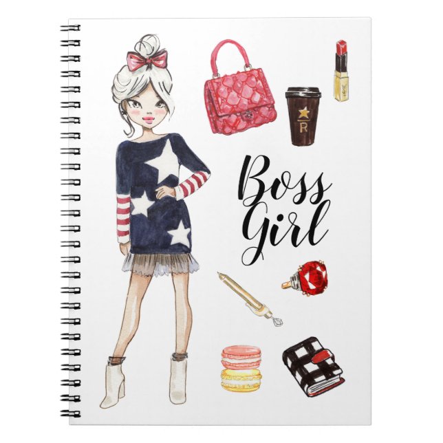 Chef Girl Notebook Anteckningsbok (Framsidan)