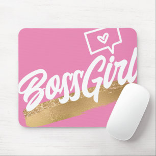 Chef Girl Rosa Guld Mousepad Musmatta