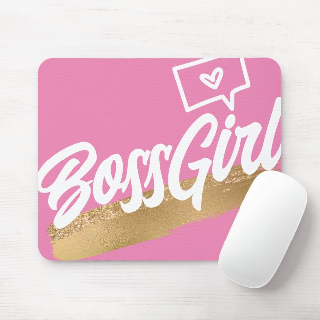 Chef Girl Rosa Guld Mousepad Musmatta (Med mus)