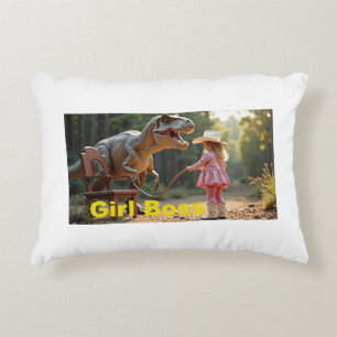 Chef Girl träna Dino Prydnadskudde