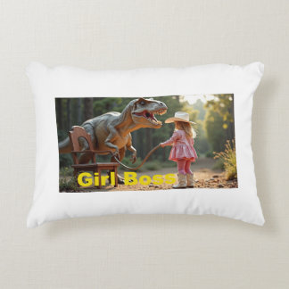 Chef Girl träna Dino Prydnadskudde