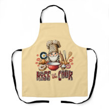 Chef Gnome Leopard Skriv ut kyss