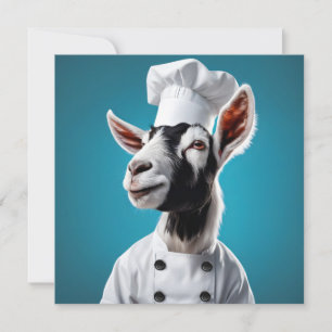 Chef Goat Julkort