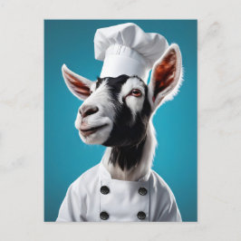 Chef Goat Vykort