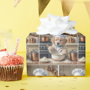 Chef Golden Retriever Valp Bakning Presentpapper